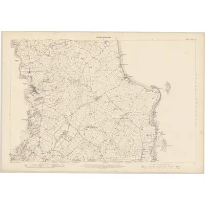 1900 Map of Down - Sheet 18, 1903 Print