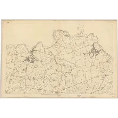 1833 Map of Down - Sheet 2, 1836 Print