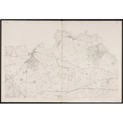 1833 Map of Down - Sheet 2, 1862 Print
