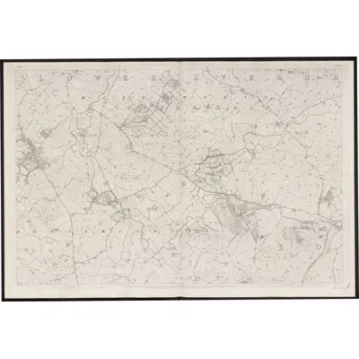 1834 Map of Down - Sheet 20, 1863 Print
