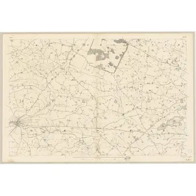 1833 Map of Down - Sheet 21, 1836 Print