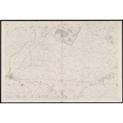 1833 Map of Down - Sheet 21, 1863 Print
