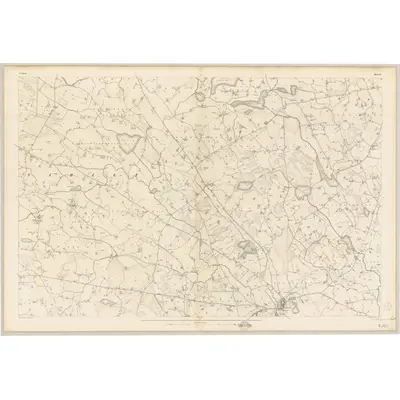 1834 Map of Down - Sheet 22, 1836 Print