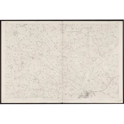 1834 Map of Down - Sheet 22, 1862 Print