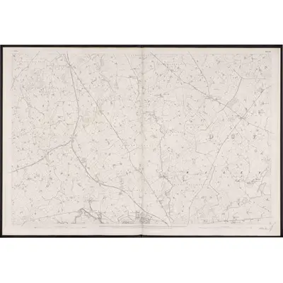 1834 Map of Down - Sheet 23, 1862 Print