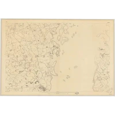 1833 Map of Down - Sheet 24, 1837 Print