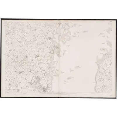 1833 Map of Down - Sheet 24, 1862 Print