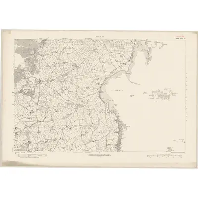 1921 Map of Down - Sheet 25, 1933 Print