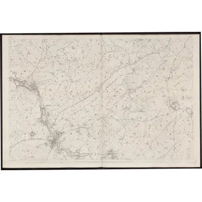 1833 Map of Down - Sheet 27, 1863 Print