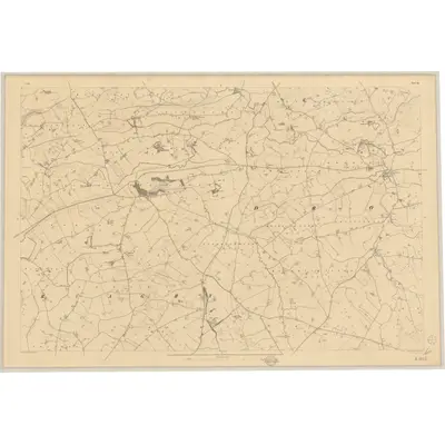 1833 Map of Down - Sheet 28, 1837 Print