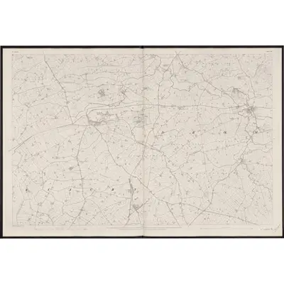 1833 Map of Down - Sheet 28, 1863 Print