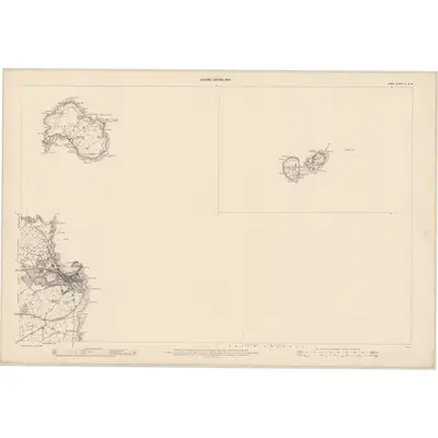 1901 Map of Down - Sheet 3 & 3A, 1903 Print