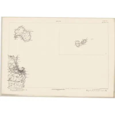 1920 Map of Down - Sheet 3 & 3A, 1932 Print