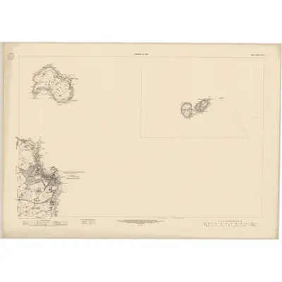 1939 Map of Down - Sheet 3 & 3A, 1948 Print