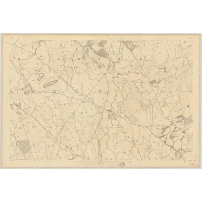 1834 Map of Down - Sheet 30, 1837 Print