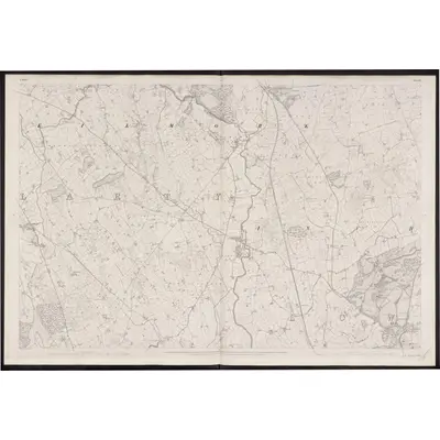 1834 Map of Down - Sheet 30, 1863 Print
