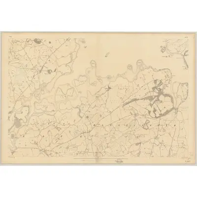 1834 Map of Down - Sheet 31, 1837 Print