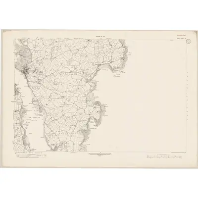 1921 Map of Down - Sheet 32, 1933 Print
