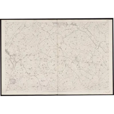 1833 Map of Down - Sheet 34, 1863 Print