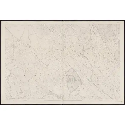 1834 Map of Down - Sheet 36, 1863 Print