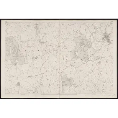 1834 Map of Down - Sheet 37, 1863 Print