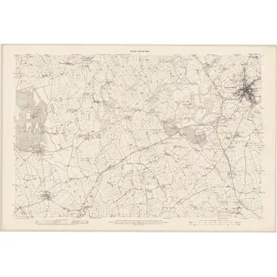 1901 Map of Down - Sheet 37, 1904 Print
