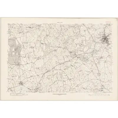 1920 Map of Down - Sheet 37, 1932 Print