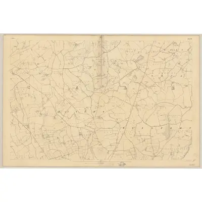 1834 Map of Down - Sheet 38, 1837 Print