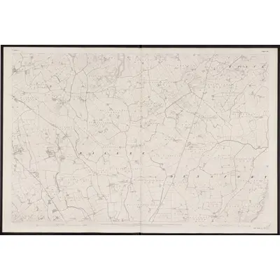 1834 Map of Down - Sheet 38, 1863 Print