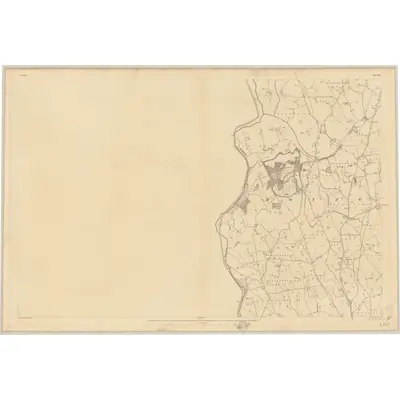 1834 Map of Down - Sheet 40, 1836 Print
