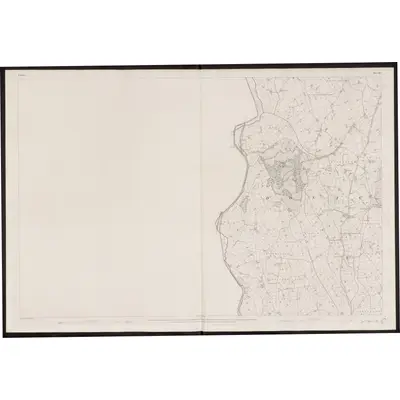 1834 Map of Down - Sheet 40, 1863 Print