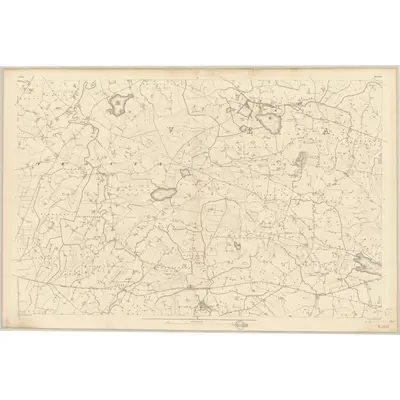 1833 Map of Down - Sheet 42, 1836 Print
