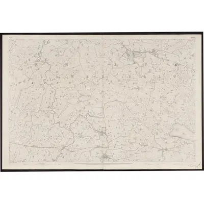 1833 Map of Down - Sheet 42, 1863 Print