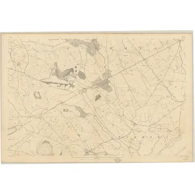 1833 Map of Down - Sheet 43, 1837 Print