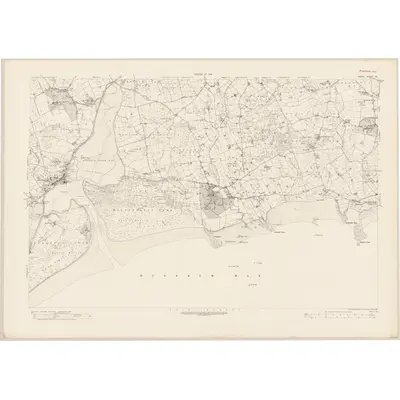 1920 Map of Down - Sheet 44, 1931 Print