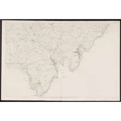 1833 Map of Down - Sheet 45 [with extension 45A], 1863 Print