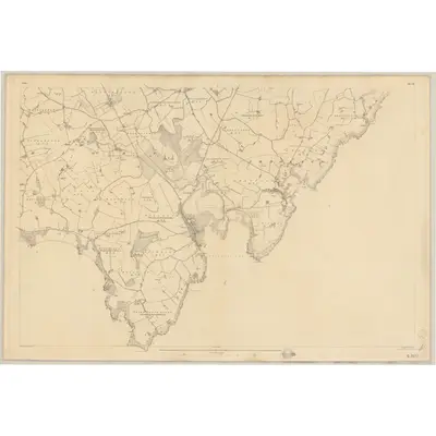 1834 Map of Down - Sheet 45 [with extension 45A], 1836 Print