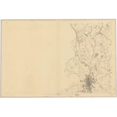 1834 Map of Down - Sheet 46, 1836 Print