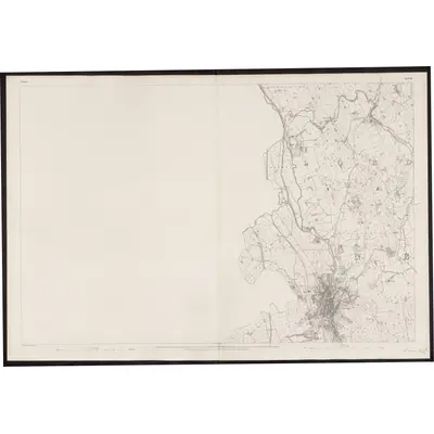 1834 Map of Down - Sheet 46, 1863 Print