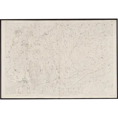 1834 Map of Down - Sheet 47, 1863 Print