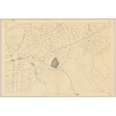 1834 Map of Down - Sheet 48, 1837 Print