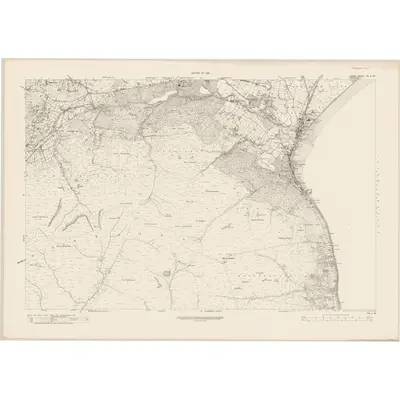 1920 Map of Down - Sheet 49 & 49A, 1930 Print