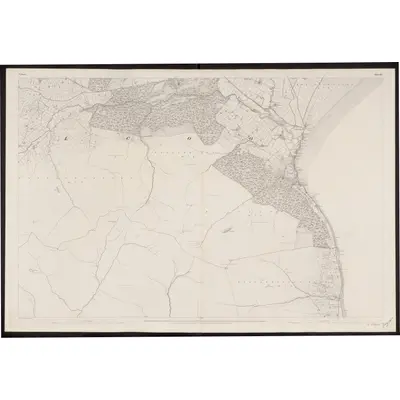 1834 Map of Down - Sheet 49, 1863 Print