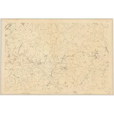 1834 Map of Down - Sheet 5, 1837 Print