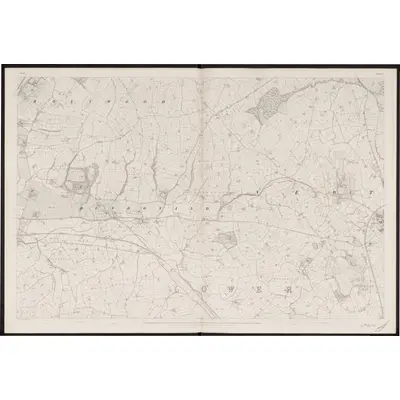 1834 Map of Down - Sheet 5, 1862 Print