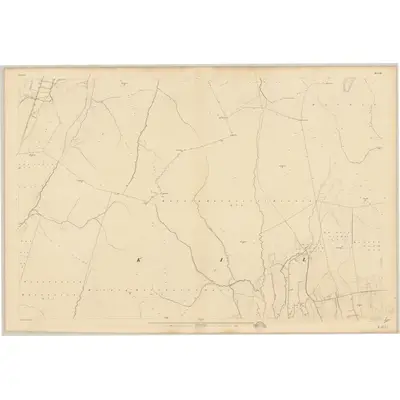 1834 Map of Down - Sheet 52, 1837 Print
