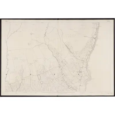 1834 Map of Down - Sheet 53, 1863 Print