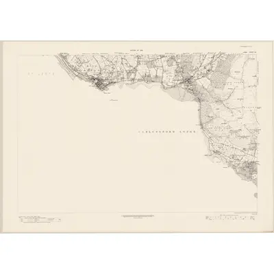 1919 Map of Down - Sheet 54, 1930 Print