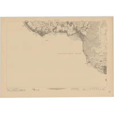 1952 Map of Down - Sheet 54, 1954 Print