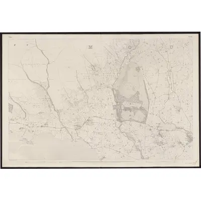 1834 Map of Down - Sheet 55, 1863 Print